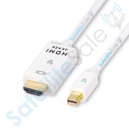 Satellitesale Uni-Directional Mini Displayport para HDMI Cable Male para Male 4K/30Hz 8,64 Gbps Wire Universal PVC Cord