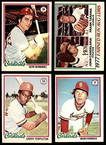 1978 O-Pee-Chee St. Louis Cardinals, perto da equipe, estabeleceu o St. Louis Cardinals VG Cardinals