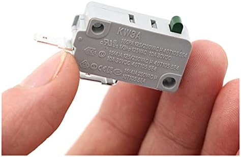 Interruptor de limite Ahafei 1PCS 16A 250V AC KW11-3Z Micro-Switch MicroSwitch Plastic 2 pés interruptor de limite para máquina de lavagem de microondas 3cmx1.5cmx1cm