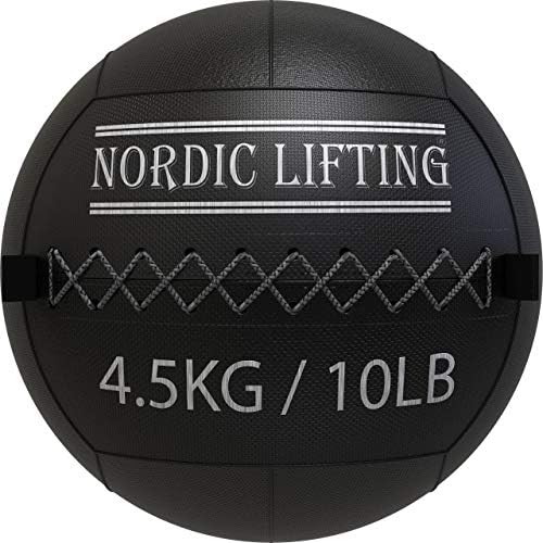 Bola de parede de elevação nórdica 10 lb pacote com mini stepper - rosa