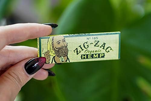 Papéis de rolamento em zig -zag - papéis de cânhamo vegano orgânico - tamanho rei Slim 110mm - lento e até queima - Escolha seu tamanho: 6 ou 24 pacotes - papéis não branqueados e sem aditivos