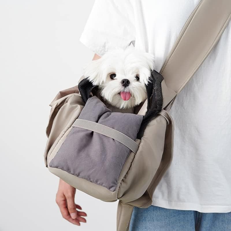 Zhuhw saco de ombro de animais de estimação bolsa de viagem acessórios de cachorrinho de cachorro