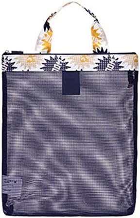 Grey990 Sacos de armazenamento de roupas, bolsa de praia Saco de compras portátil de poliéster portátil transparente para