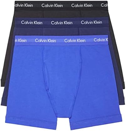 Briete de boxer de 3-PACK de algodão de algodão masculino de Calvin Klein