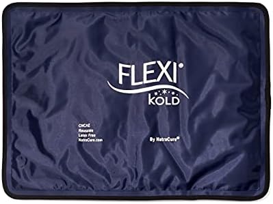 Flexikold Gel Gelo Pack Pack reutilizável para lesões, alívio da dor nas costas, almofada de alívio da enxaqueca, após cirurgia, pós -parto, dor de cabeça, ombro - 6300 -Fold by Natracure