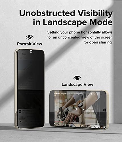 Ringke Privacy Glass [Anti-Spy] Compatível com Samsung Galaxy S23 Protetor de tela de privacidade 5G, vidro temperado de qualidade premium projetado para o Galaxy S23 Screen Protector com kit de aplicação fácil