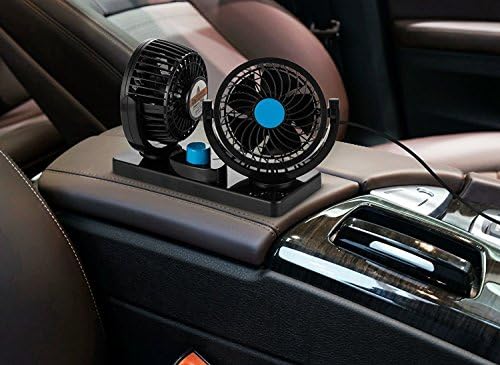 BestOpps Heads Dual Cabeça Carrmã de Ar Air do Auto do Auto Ventiladores de Veículos 12V Ponted Pofres