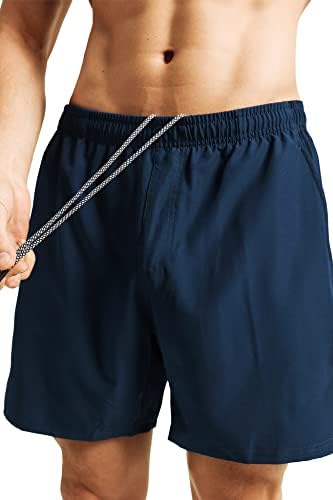 Gym Revolution Men's Workout Athletic Rick Dry Shorts Executando treinamento curto com bolsos
