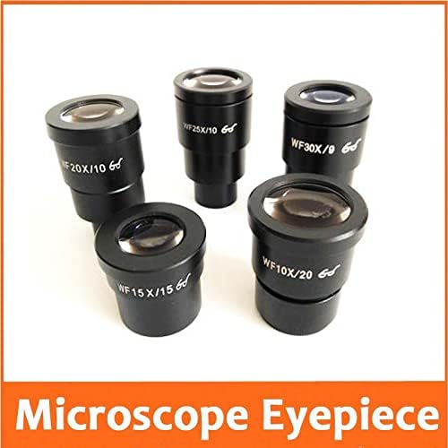 Acessórios para microscópio wf10x 15x 20x wf25x wf30x 20mm 10mm 9mm de vidro óptico Microscópio de vidro óptico Lente Tamanho de montagem de 30 mm de laboratório
