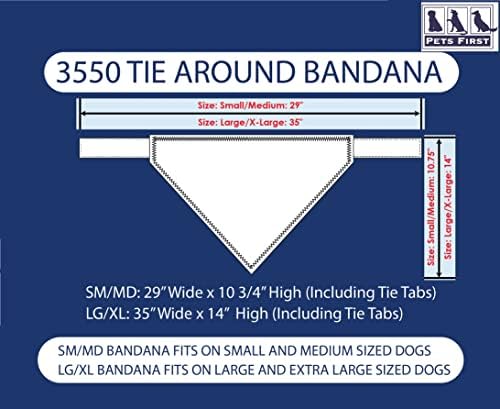 Animais de estimação da NFL Philadelphia Eagles Tie Bandana, Large/X-Large. Cachorro bandana lenço babador para cães de gato de estimação. O melhor dia do jogo, festa bandana