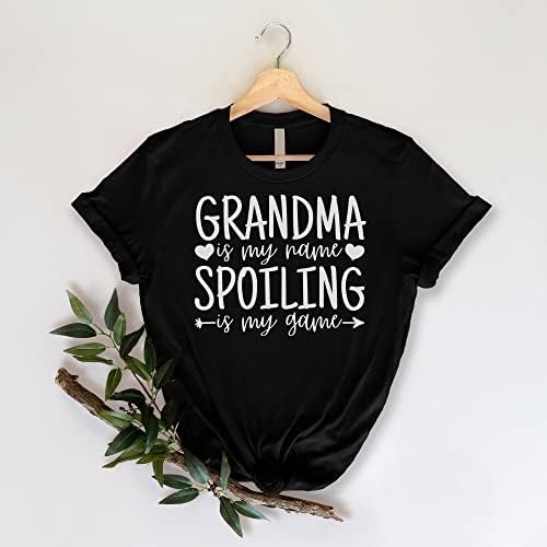 Vovó é meu nome estrago é minha camisa de jogo, tee de presente de anúncio da nova avó