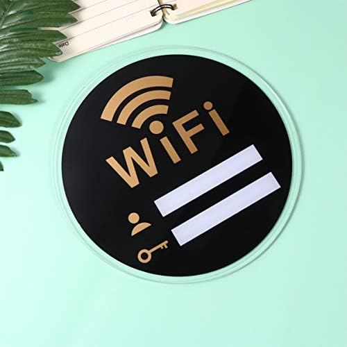 Sinal de senha wifi sinal de senha wi -fi requintado acrílico wi -fi sinal
