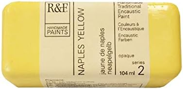 R&F Encaustic Paint, 104ml, Nápoles Amarelo, 3 fl oz