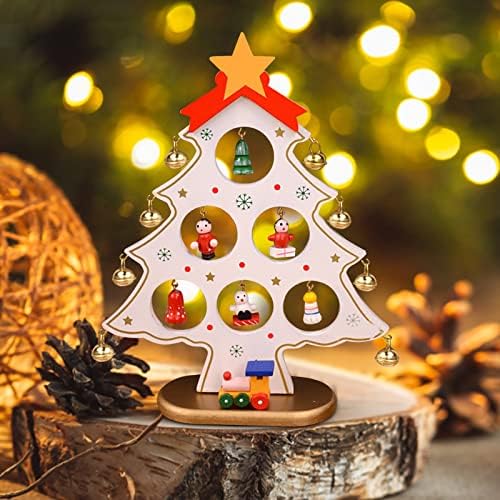 Acentos decorativos para decoração de casa Árvore de Natal Artificial Diy Mini Christmas Tree Desktop Decoration Glass Christmas Christmas