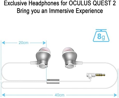 Fones de ouvido OKCSC para VR Customized Earphone Compatível para Oculus Quest 2 Meta Quest Pro-ear-ear fones de ouvido de realidade virtual da realidade.