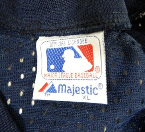 1983-90 California Angels Blank Game Emitido Blue Jersey Batting Practice XL 761 - Jerseys de MLB usados ​​no jogo