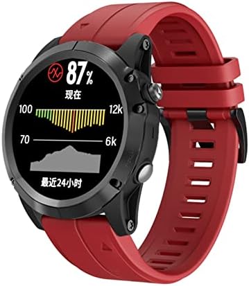 Nunomo 22 26mm Sport Silicone Smart Watch Band Straps Bracelete Quickfit para Garmin Fenix ​​7 7x 6x 6 Pro 5x 5 mais 3HR