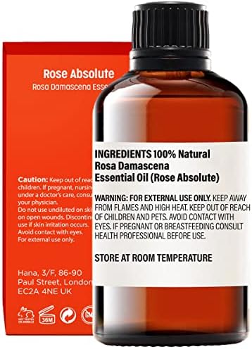 Óleo essencial de Neroli para óleos essenciais de pele e rosa para conjunto de uso da pele - de óleos essenciais de grau terapêutico puro Conjunto - 2x1 fl oz - h'ana