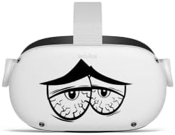 Olhos chapados Versão 2 - Oculus Quest 2 - Decalques - Black