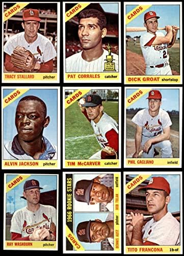 1966 Topps St. Louis Cardinals Team Set St. Louis Cardinals NM Cardinals