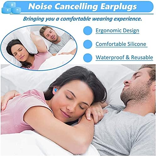 Plugues de orelha de amalapaz dormindo, cancelando os tampões de orelha para ronco ruído