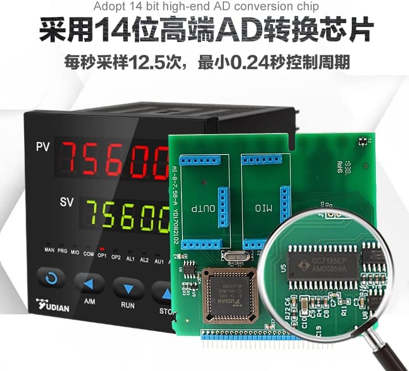 Controle de controle de temperatura yudiana Controlador de ajuste de temperatura PID Alta precisão Display AI-756 AI-756P AI-759