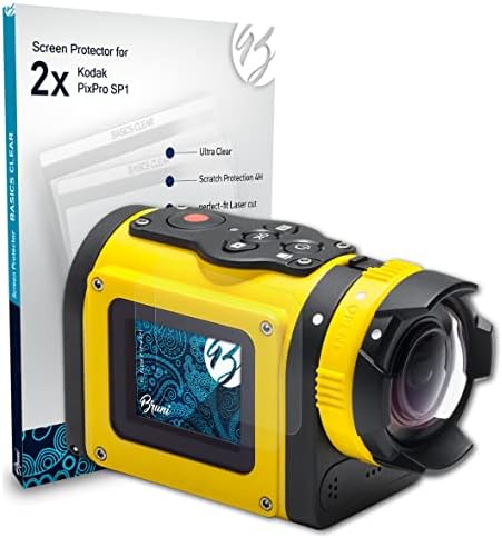 Protetor de tela Bruni compatível com o filme de protetor Kodak Pixpro SP1, Crystal Clear Protective Film