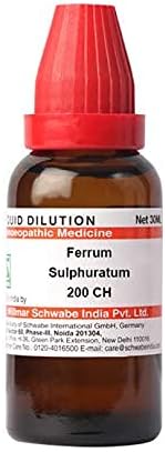Dr. Willmar Schwabe Índia Ferrum sulphuratum Diluição 200 CH