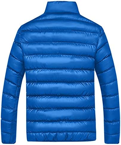 Jaqueta buffer masculino inverno quente magro de forma espessada espessada bolhas zíper para uso casual de roupas casuais