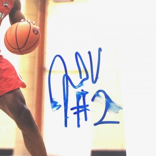 Jarred Vanderbilt assinado 11x14 foto psa/DNA Denver Nuggets autografado - fotos autografadas da NBA