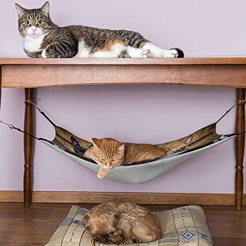 Szdizowe estilo retrô de hammock de pet hammock francês com tiras ajustáveis ​​e ganchos de metal macio, adequado para animais pequenos animais de estimação
