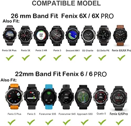 Daikmz watchband para Garmin Fenix ​​5 5 Plus Forerunner 935 945 Strap para Fenix ​​6 6Pro abordagem S60 S62 RELUGA RÁPIDO