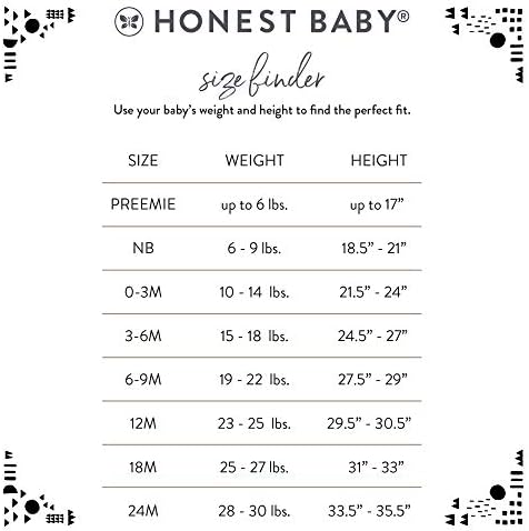 Honestbaby Unisex-Baby 2 Pacote Organic Cotton Rodper
