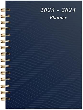 Planejador 2023-2024 Daily Weekly and Monthly - 2023 Planejador de janeiro - dezembro, 5,5 x 8, planejador semanal com capa