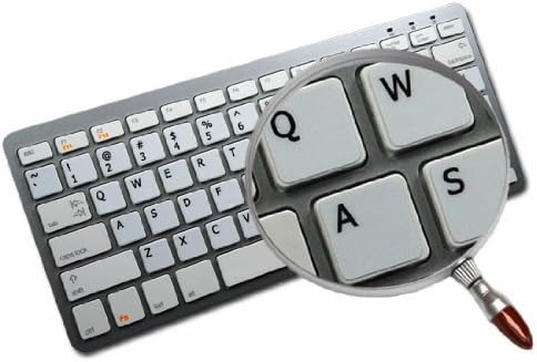 Adesivos qwerty francês para fundo branco de teclado para desktop, laptop e caderno
