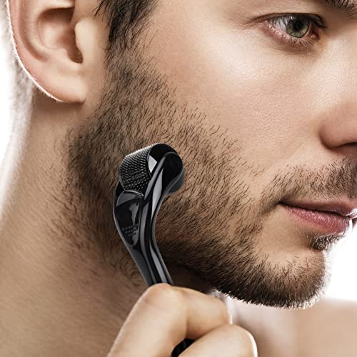 Derma Roller Microneedle Roller para o crescimento da barba do corpo do rosto, 540 Roller de microneedle de titânio para uso doméstico