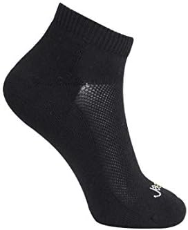Javie Bamboo Socks para homens e mulheres sem show - Meias de lã Merino Lowcut Ultra macio amortecido com dedo do pé sem costura