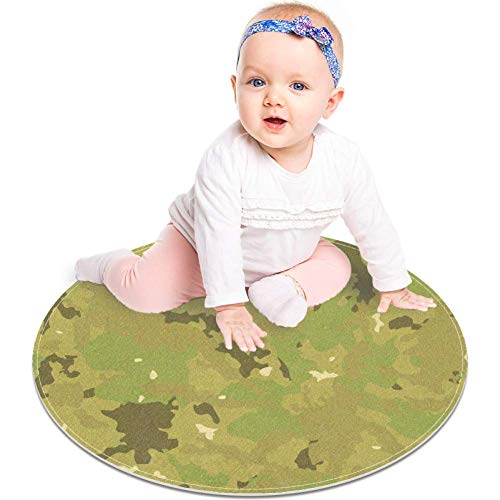 Padrão militar do exército de camuflagem, capacho não deslizante de 23,6 de tapete redondo tapetes tapetes para crianças quarto de bebê quarto berçário