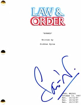 Sam Waterston assinou o roteiro de episódio completo do Autograph Law & Order - o promotor assistente Jack McCoy - The Killing Fields, The Great Gatsby, The Newsroom, Grace & Frankie