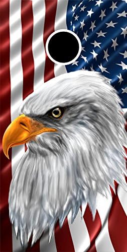 American Flag e American Eagle Cornhole 3M Conjunto de embalagem laminada