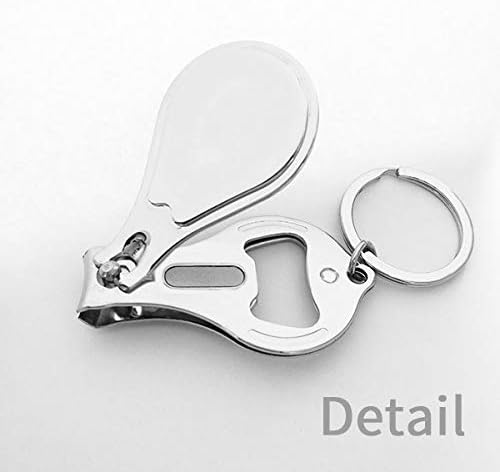 Linha confusa Infinita Art Deco Fashion Fingernail Clipper Cutter abridor de chaves de cadeia de chaves