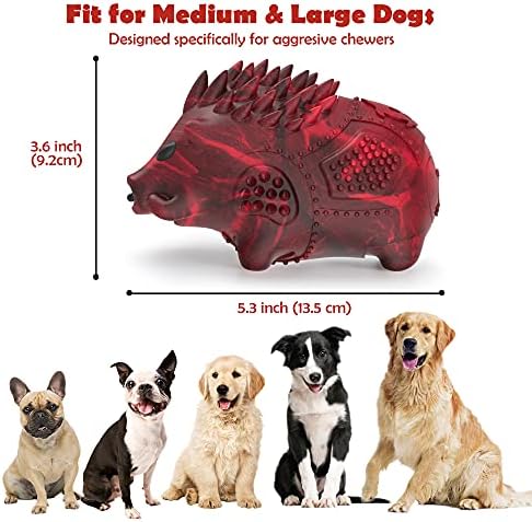 Pettom Dog Chew Toys para mastigadores agressivos, brinquedos gritos de cães indestrutíveis para raça grande média,