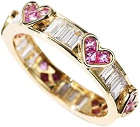 2023 Novo amor Heart Heart Cutting Heart Wreath Wreath noivado para mulheres Cubic Zirconia Promise o anel de noivado Solitaire Ring Jewelry Teens Trendy