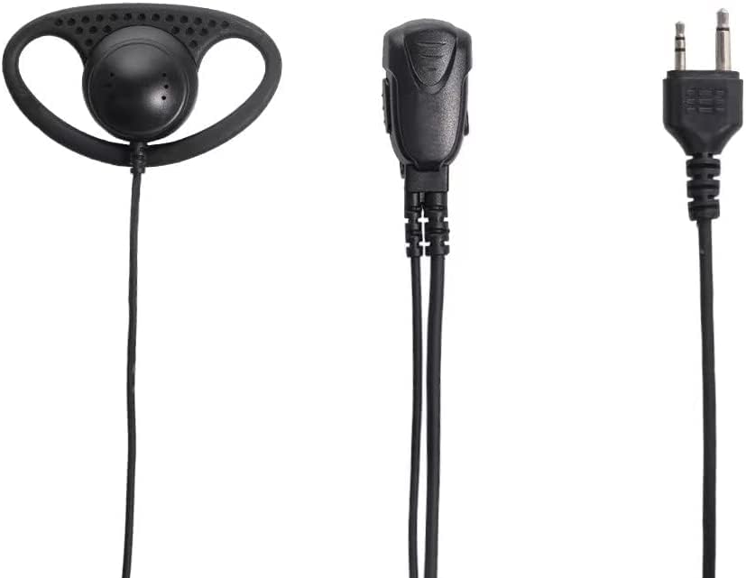 Fone de ouvido de caroo walkie talkie para midland, d shape fones de ouvido com microfone ptt para midland gxt1000vp4 lxt500vp3 gxt1050vp4