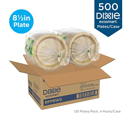 Dixie® EcoSmart® 8,5 ” Reciclado Placas de Papel de Fibra por GP Pro, RFP9Ws, 500 contagem