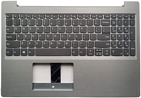 Laptop em inglês teclado compatível para Lenovo Ideapad L340-15 L340-15API L340-15IWL LAYOUT US com tampa de palmeira de prata