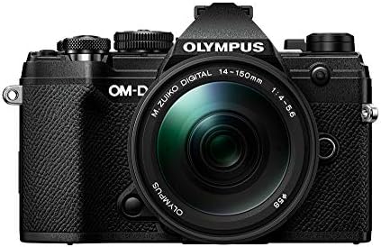 Olympus OM-D E-M5 Mark III Black Body With M.Zuiko Digital ED 14-150mm F4.0-5.6 II Kit de lente preta