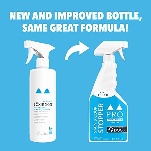 Boxie Pro Stain & Odor Stopper Extra Strength Swent Free for Dogs