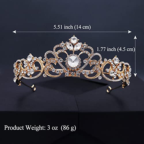 Sppry lindo barroco shinestone Tiara Crown for Bridal Princess Women no concurso de aniversário de casamento