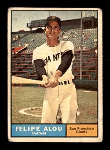 565 Felipe Alou - 1961 Topps Baseball Cards G/VG - Cartões vintage autografados de beisebol.